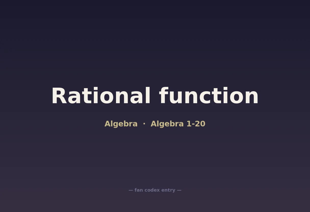 Rational function